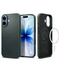 Spigen Thin Fit MagFit iPhone 17 Hoesje MagSafe Back Cover Groen afbeelding