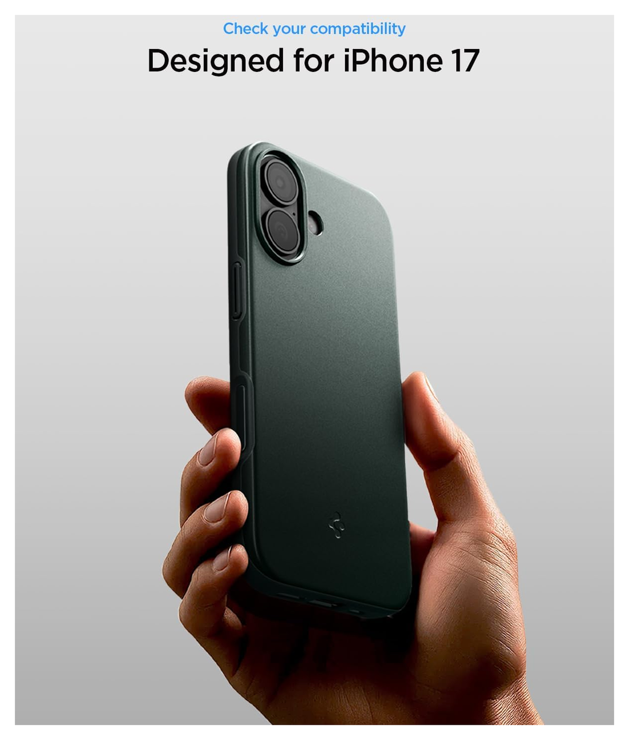 Spigen Thin Fit MagFit iPhone 17 Hoesje MagSafe Back Cover Groen afbeelding 2