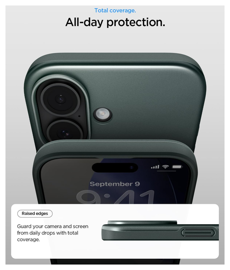 Spigen Thin Fit MagFit iPhone 17 Hoesje MagSafe Back Cover Groen afbeelding 3