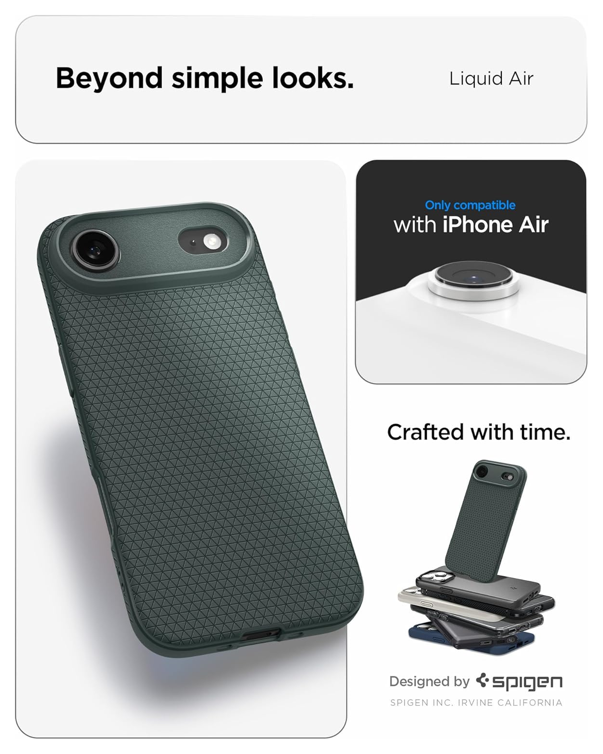 Spigen Liquid Air Apple iPhone Air Hoesje Back Cover Groen afbeelding 2