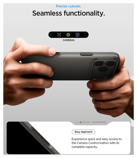 Spigen Thin Fit MagFit iPhone 17 Pro Hoesje MagSafe Back Cover Gunmetal afbeelding 6