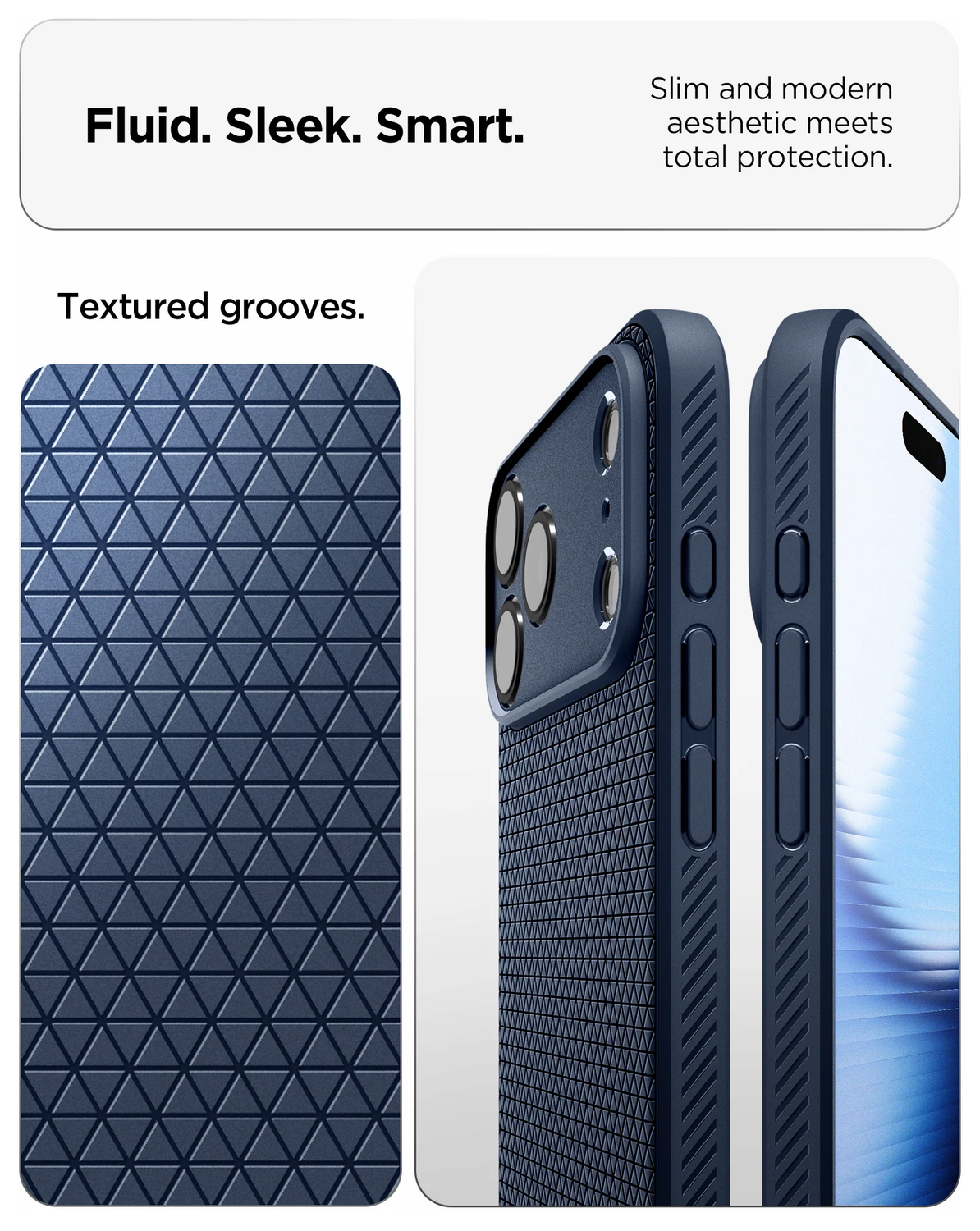 Spigen Liquid Air Apple iPhone 17 Pro Max Hoesje Back Cover Blauw afbeelding 5