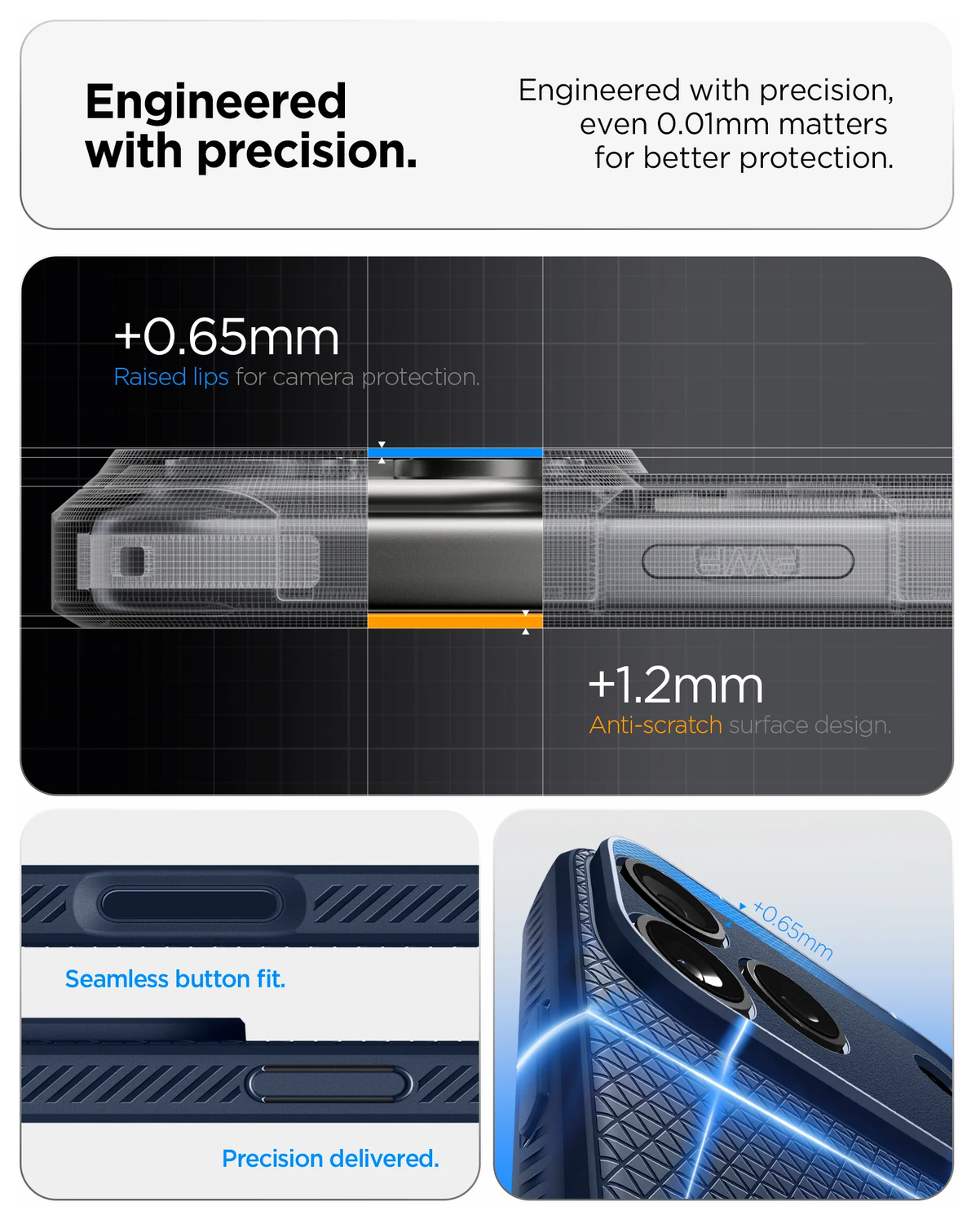 Spigen Liquid Air Apple iPhone 17 Pro Max Hoesje Back Cover Blauw afbeelding 7