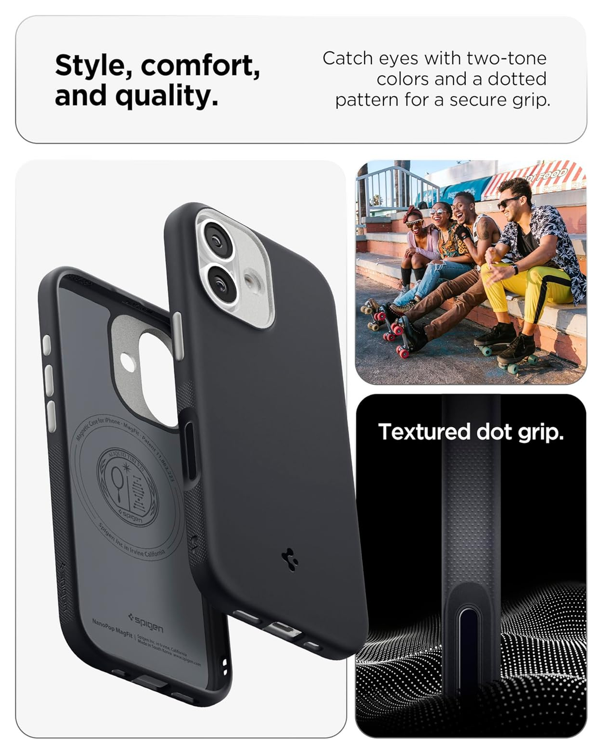 Spigen Nano Pop MagFit iPhone 17 Hoesje MagSafe Back Cover Zwart afbeelding 3