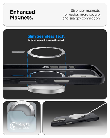 Spigen Nano Pop MagFit iPhone 17 Hoesje MagSafe Back Cover Zwart afbeelding 7