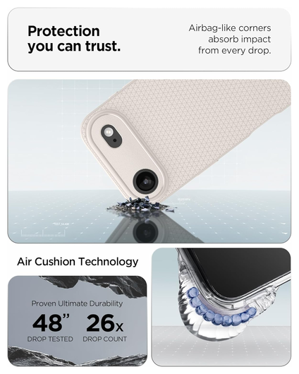 Spigen Liquid Air Apple iPhone Air Hoesje Back Cover Titanium afbeelding 3