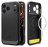 Spigen Rugged Armor MagFit Apple iPhone 17 Pro Max Hoesje MagSafe Matte Zwart afbeelding 1