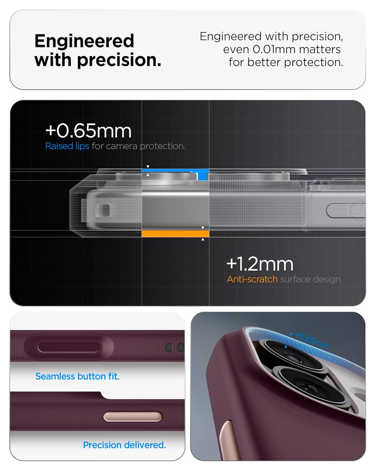 Spigen Nano Pop MagFit iPhone 17 Hoesje MagSafe Back Cover Burgundy afbeelding 7