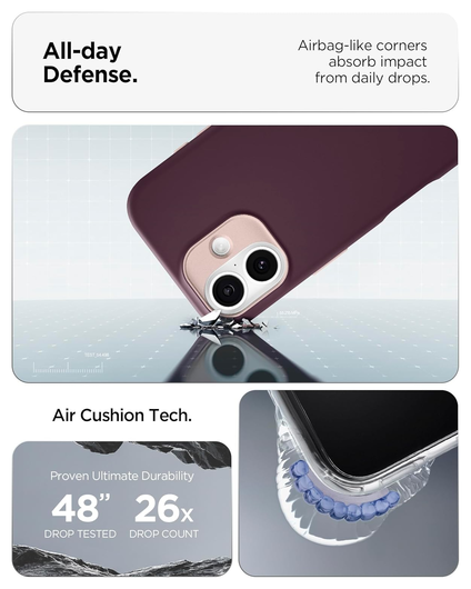 Spigen Nano Pop MagFit iPhone 17 Hoesje MagSafe Back Cover Burgundy afbeelding 4