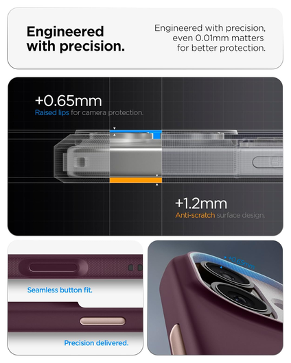 Spigen Nano Pop MagFit iPhone 17 Hoesje MagSafe Back Cover Burgundy afbeelding 7