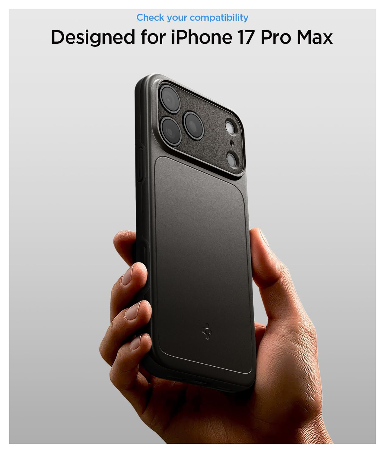 Spigen Thin Fit MagFit iPhone 17 Pro Max Hoesje MagSafe Gunmetal afbeelding 2