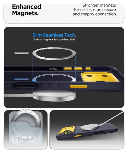 Spigen Nano Pop MagFit iPhone 17 Pro Max Hoesje MagSafe Back Cover Blauw afbeelding 7
