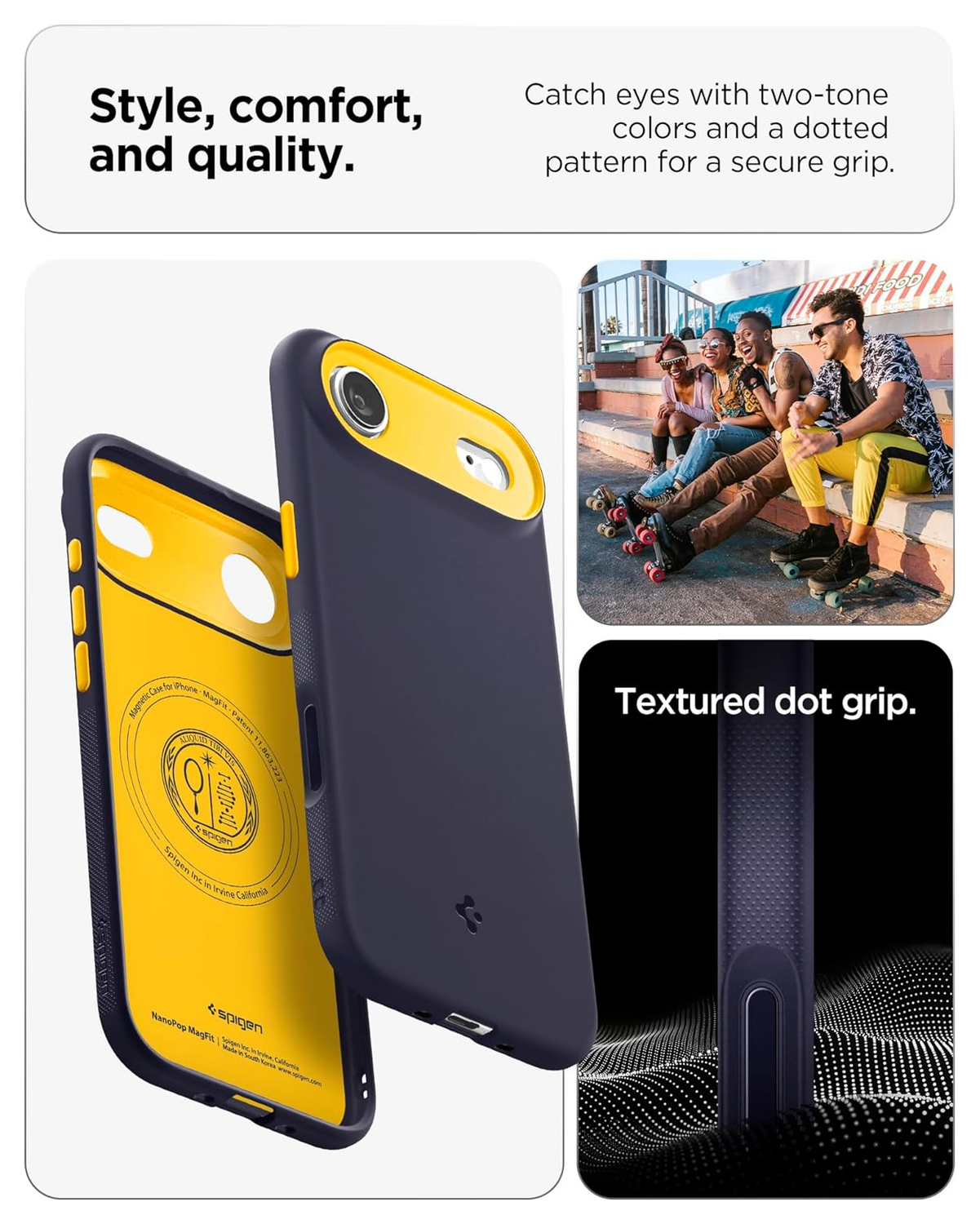 Spigen Nano Pop MagFit Apple iPhone Air Hoesje Back Cover Blauw afbeelding 3