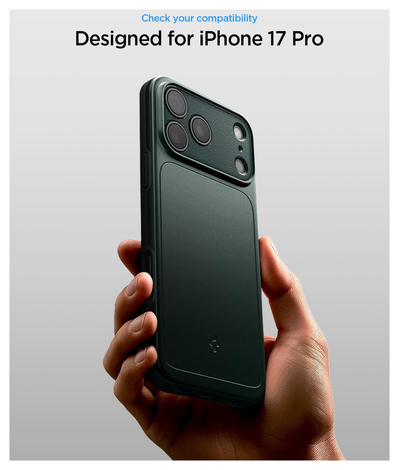 Spigen Thin Fit MagFit iPhone 17 Pro Hoesje MagSafe Back Cover Groen afbeelding 2