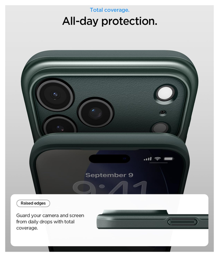 Spigen Thin Fit MagFit iPhone 17 Pro Hoesje MagSafe Back Cover Groen afbeelding 4