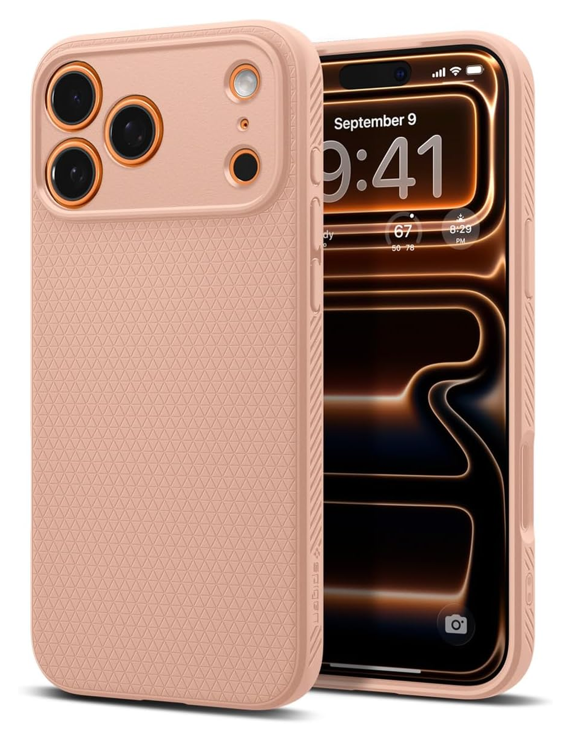 Spigen Liquid Air Apple iPhone 17 Pro Max Hoesje Back Cover Roze Titanium afbeelding 1