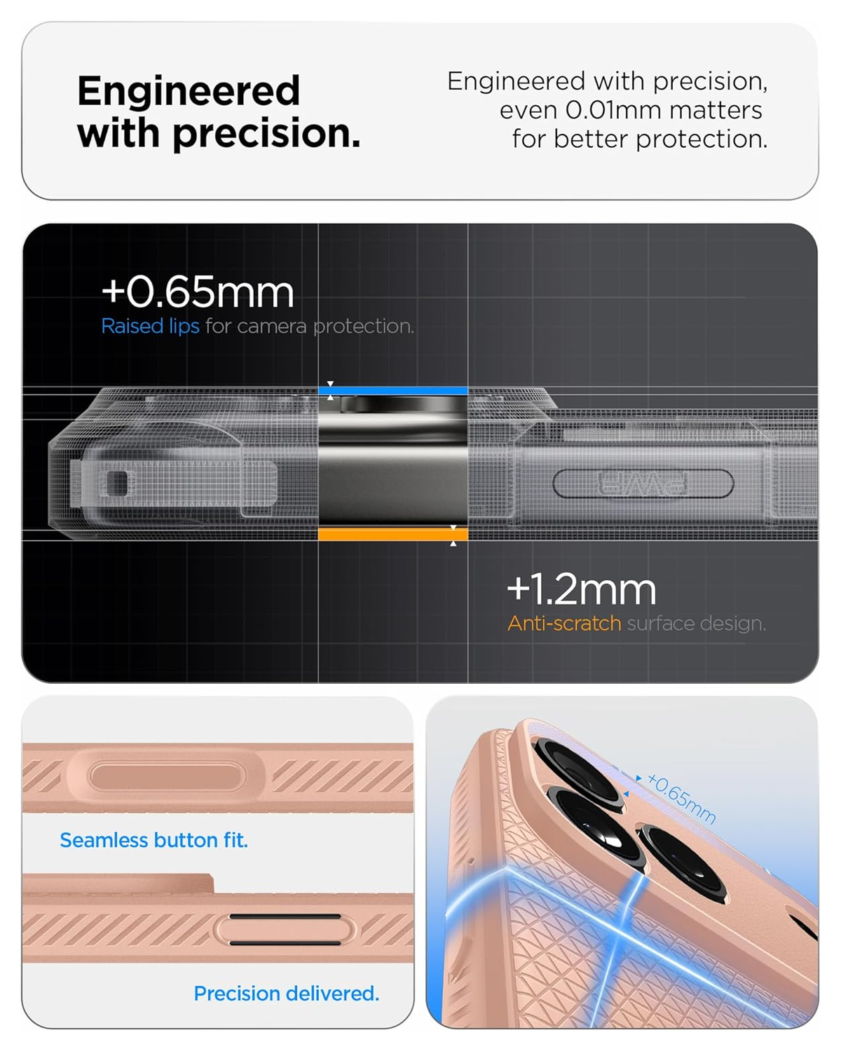 Spigen Liquid Air Apple iPhone 17 Pro Max Hoesje Back Cover Roze Titanium afbeelding 7