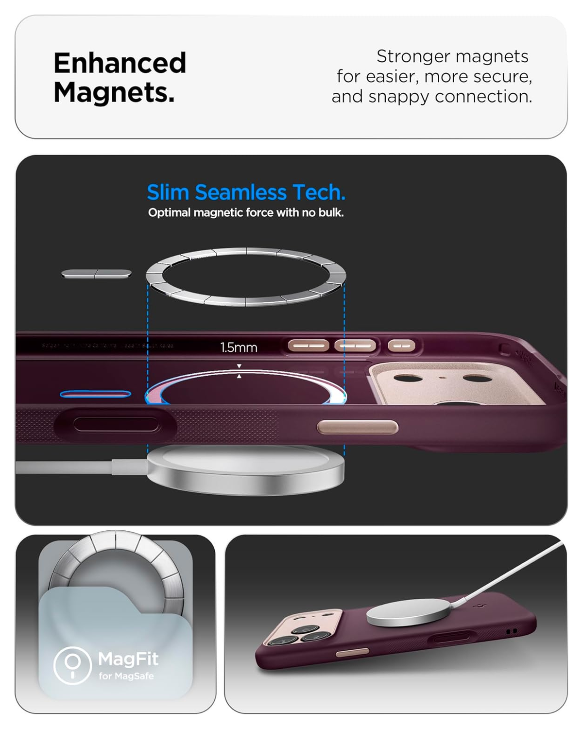 Spigen Nano Pop MagFit iPhone 17 Pro Max Hoesje MagSafe Back Cover Rood afbeelding 7