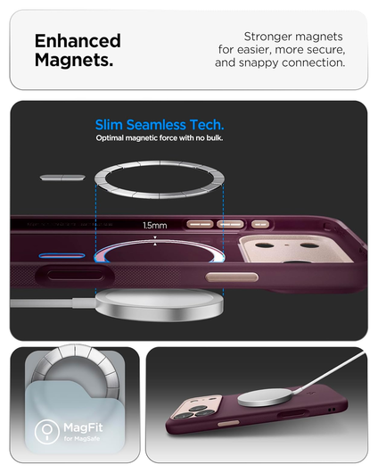 Spigen Nano Pop MagFit iPhone 17 Pro Max Hoesje MagSafe Back Cover Rood afbeelding 7