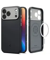 Spigen Nano Pop MagFit iPhone 17 Pro Max Hoesje MagSafe Back Cover Zwart afbeelding