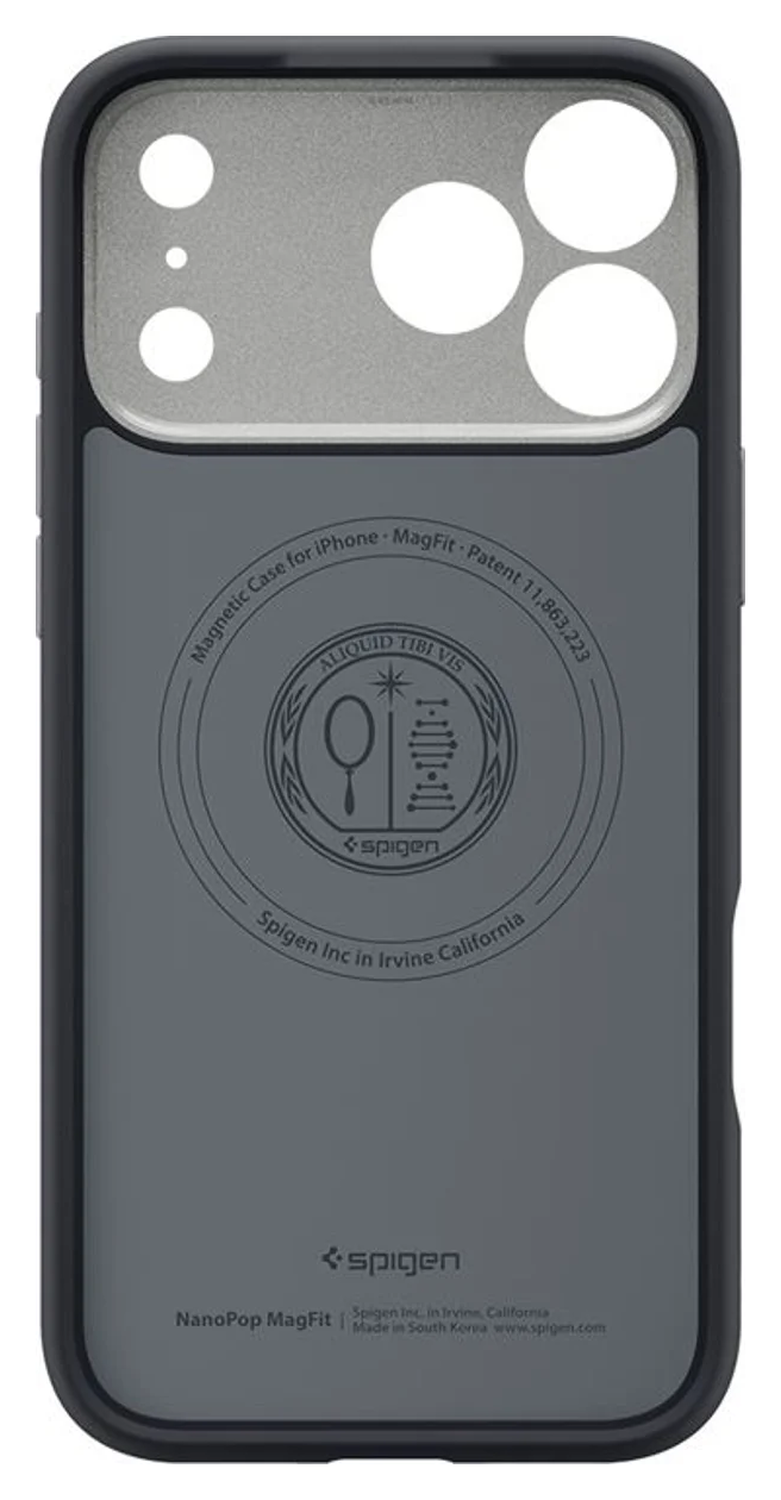 Spigen Nano Pop MagFit iPhone 17 Pro Max Hoesje MagSafe Back Cover Zwart afbeelding 9