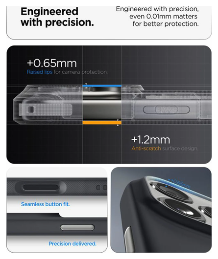 Spigen Nano Pop MagFit iPhone 17 Pro Max Hoesje MagSafe Back Cover Zwart afbeelding 6