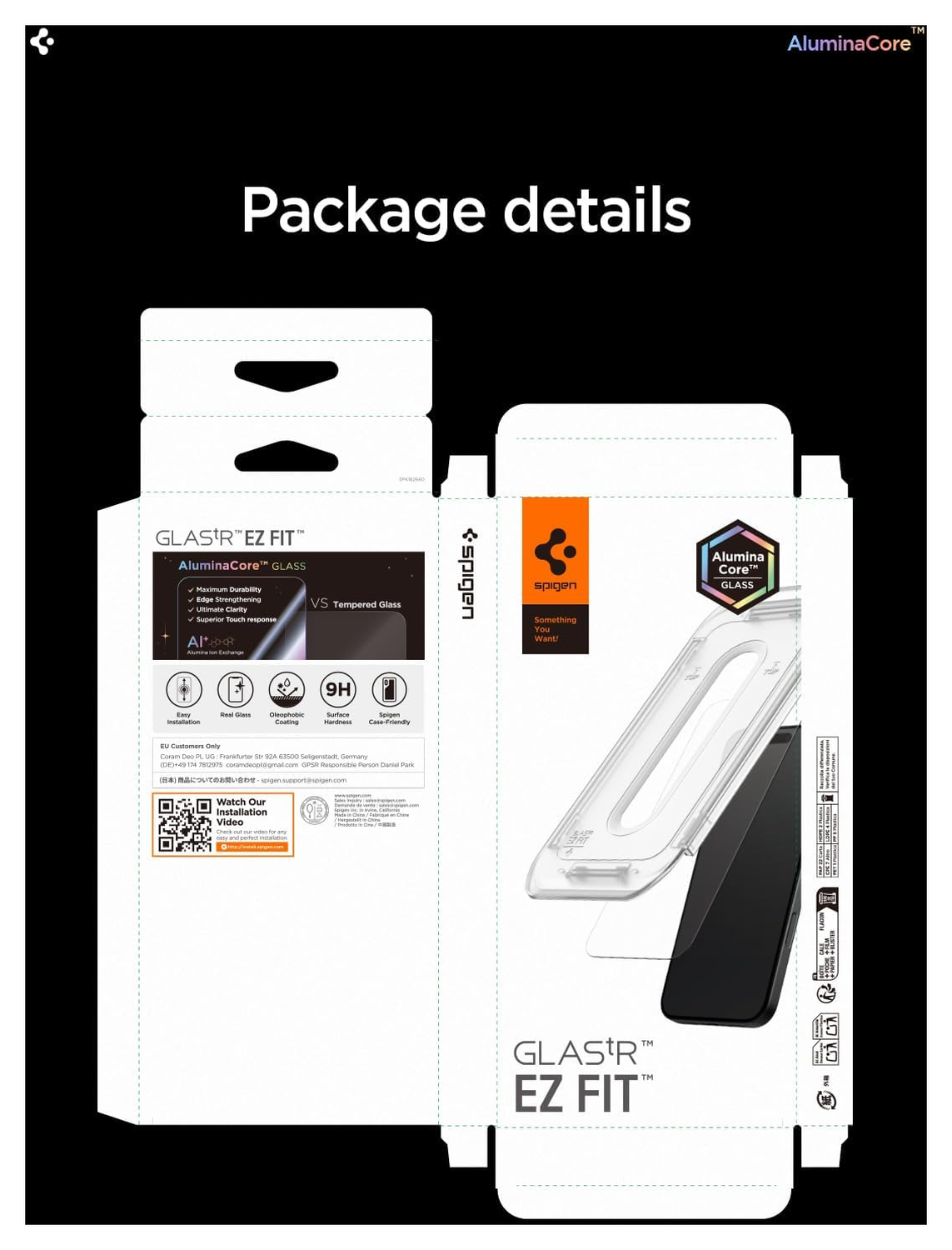 Spigen EZ Fit GLAS.tR Apple iPhone Air Privacy Glass 2-Pack afbeelding 9