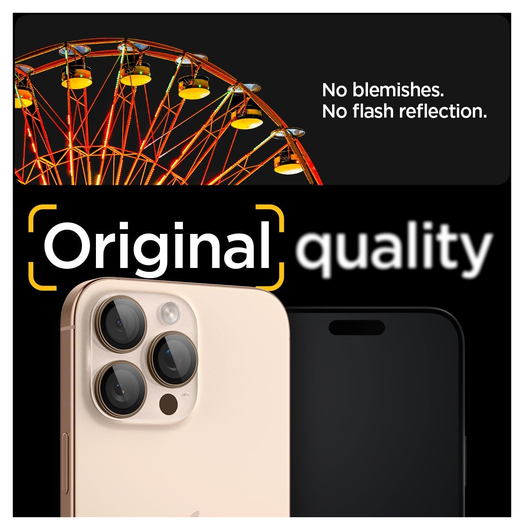 Spigen Optik iPhone 17 Pro (Max)/16 Pro (Max) Camera Protector Titanium (2-Pack) afbeelding 4