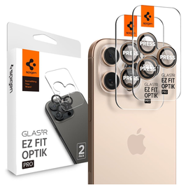 Spigen Optik iPhone 17 Pro (Max)/16 Pro (Max) Camera Protector Titanium (2-Pack)