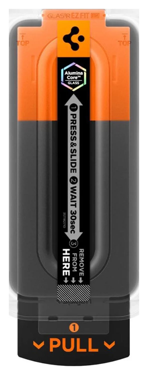 Spigen GLAS.tR EZ Fit iPhone 17 Pro Screen Protector 1-Pack afbeelding 3