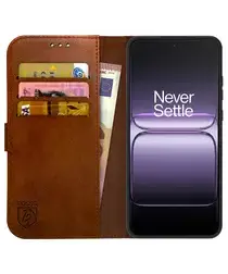 Rosso Element OnePlus Nord 5 Hoesje Book Case Wallet Bruin afbeelding