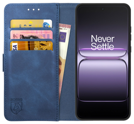 Rosso Element OnePlus Nord 5 Hoesje Book Case Wallet Blauw afbeelding