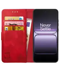 Rosso Element OnePlus Nord 5 Hoesje Book Case Wallet Rood afbeelding