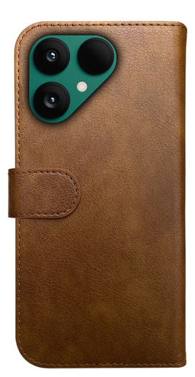 Rosso Element Fairphone 6 Hoesje Book Case Wallet Bruin afbeelding 2