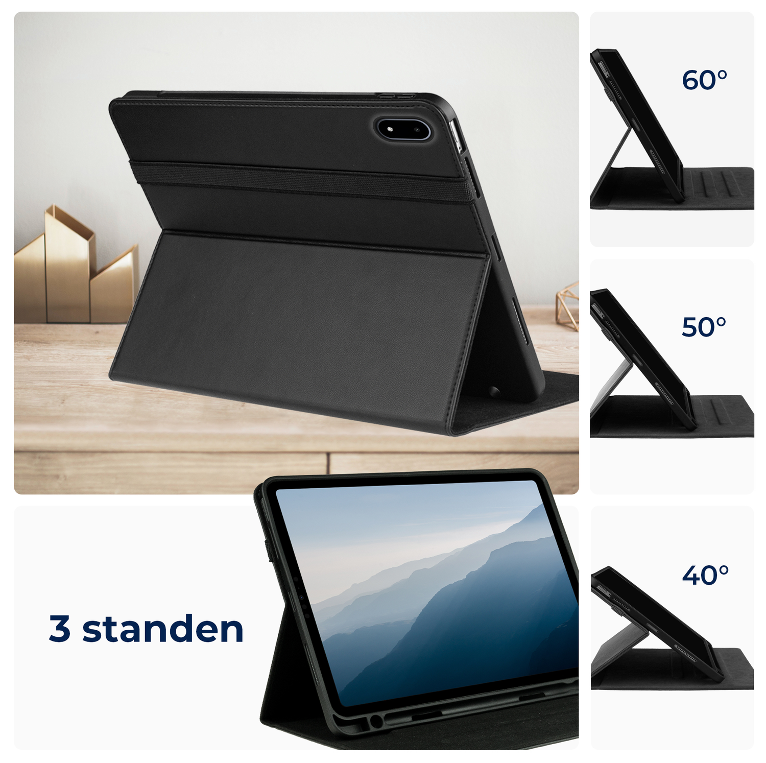 Rosso Element OnePlus Pad 3 Hoes Book Case Zwart afbeelding 5