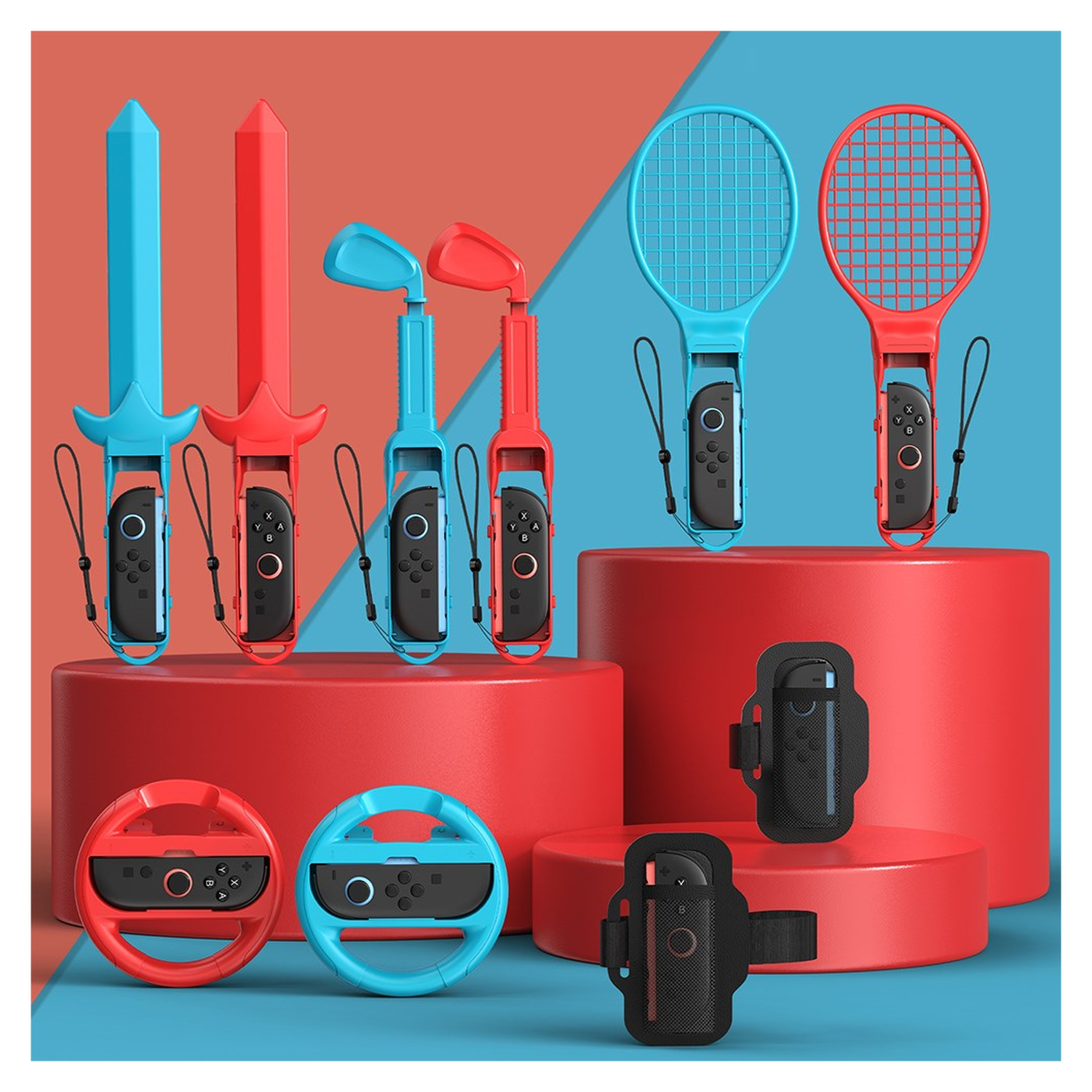 Nintendo Switch / Switch 2 Accessoires Set Bundel voor Sport Games afbeelding 2