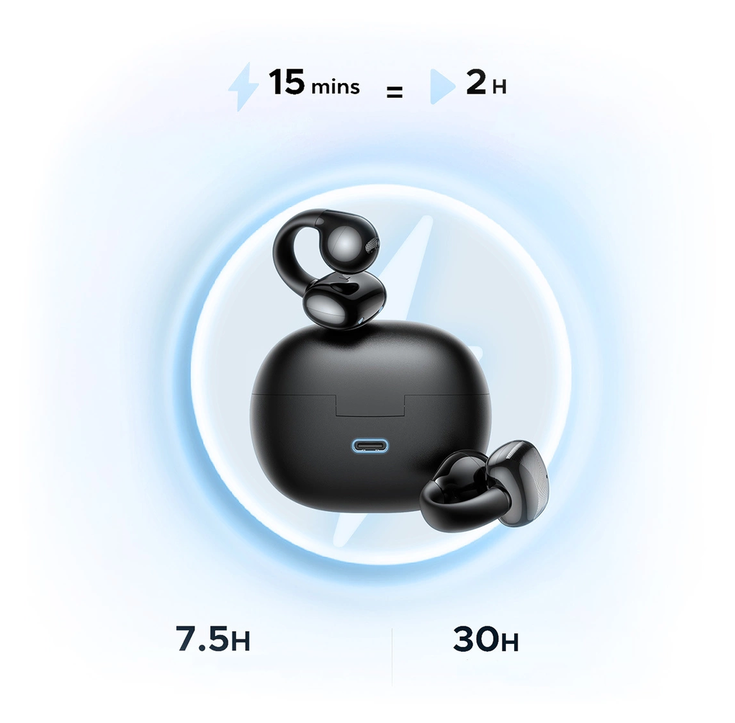 Ugreen Hi Tune True Wireless Headset Bluetooth 5.4 Draadloze Oortjes Zwart afbeelding 7