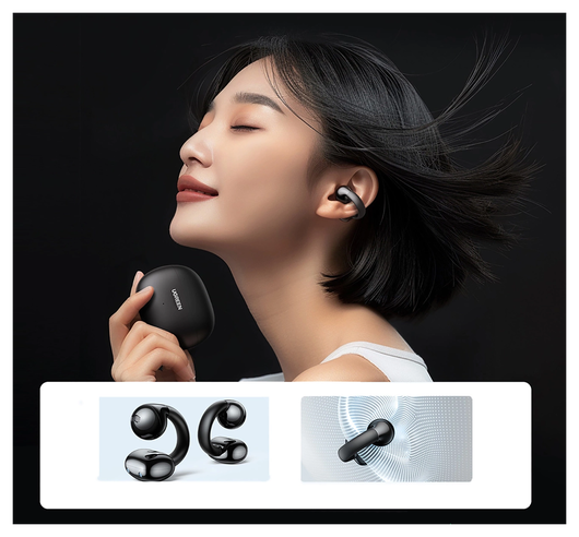 Ugreen Hi Tune True Wireless Headset Bluetooth 5.4 Draadloze Oortjes Zwart afbeelding 6