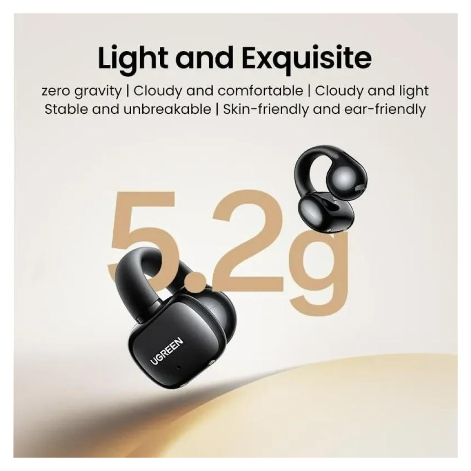 Ugreen Hi Tune True Wireless Headset Bluetooth 5.4 Draadloze Oortjes Wit afbeelding 2