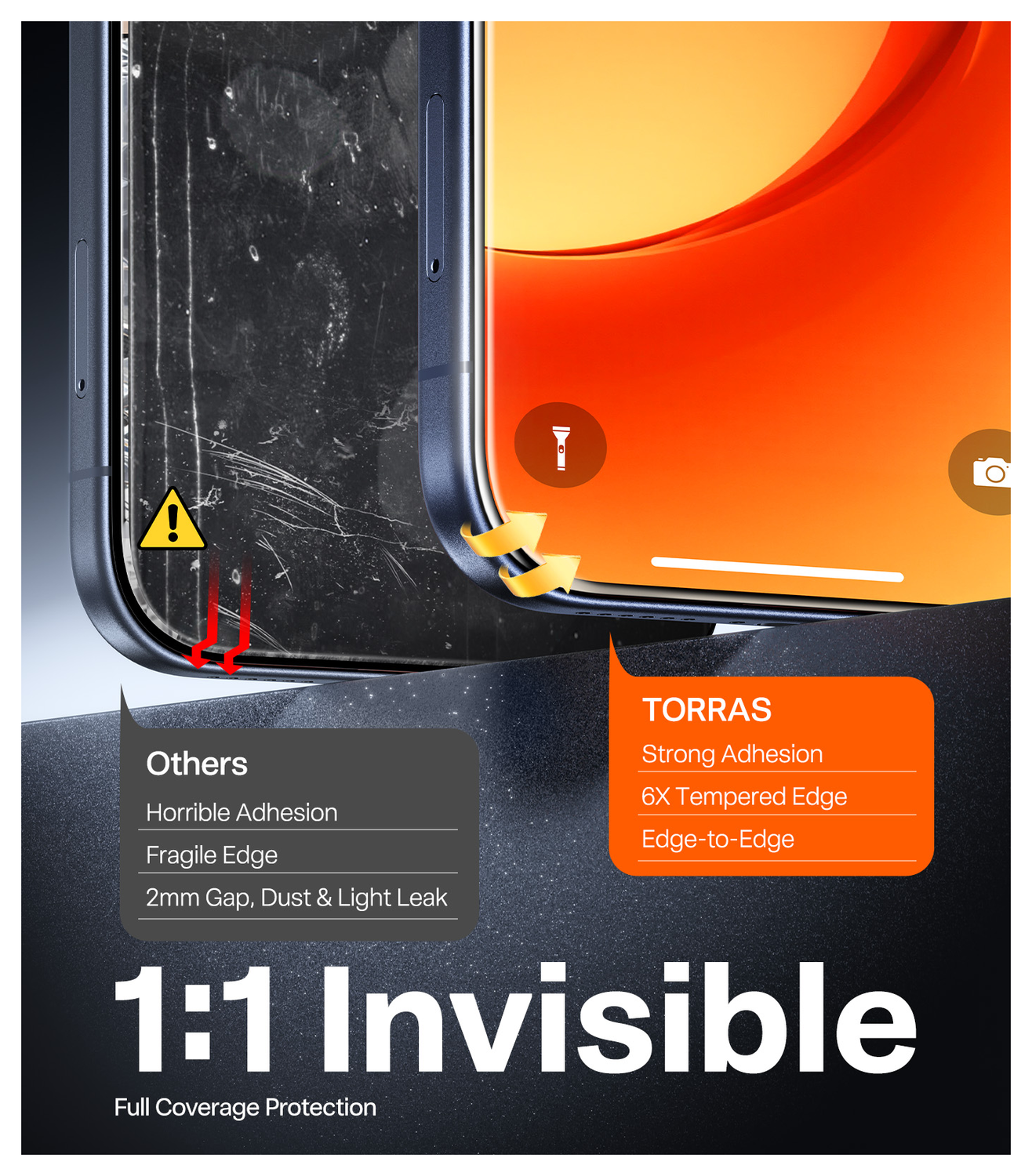 TORRAS Install Master Apple iPhone Air Screen Protector Installatietray afbeelding 5