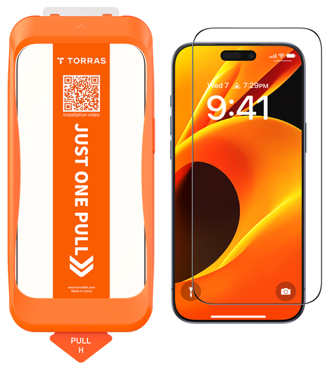 TORRAS Install Master Apple iPhone 17 Pro Screen Protector Installatietray afbeelding 1