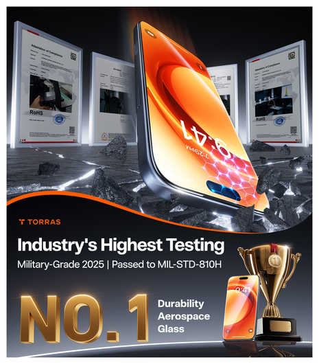 TORRAS Install Master Apple iPhone 17 Pro Screen Protector Installatietray afbeelding 7