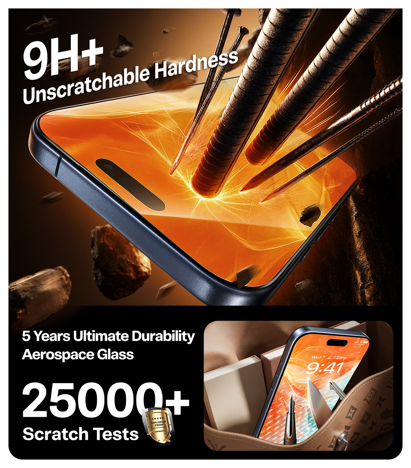 TORRAS Install Master iPhone Air Privacy Glass Screen Protector afbeelding 4