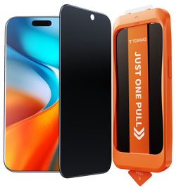 TORRAS Install Master iPhone 17 Pro Max Privacy Glass Screen Protector