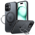 TORRAS Ostand Spin Apple iPhone 17 Hoesje 360° MagSafe Stand Zwart