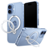 TORRAS Ostand Spin Apple iPhone 17 Hoesje 360° MagSafe Stand Transparant afbeelding 1