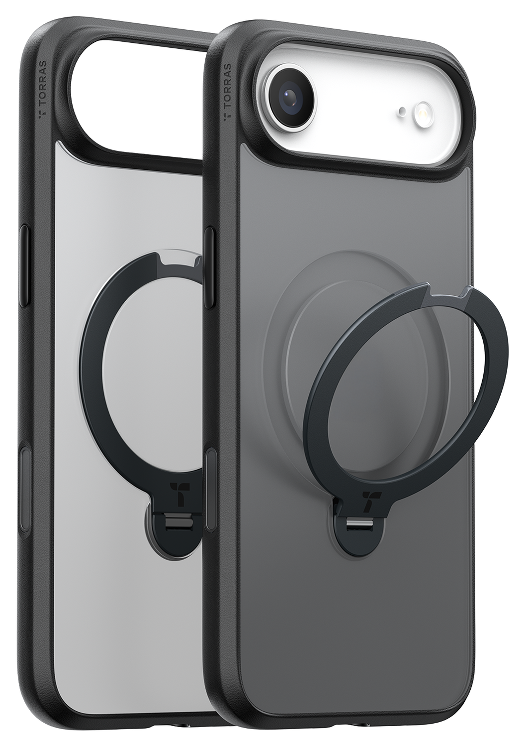 TORRAS Ostand Spin Apple iPhone Air Hoesje 360° MagSafe Stand Zwart afbeelding 7