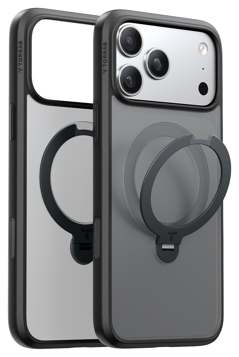 TORRAS Ostand Spin Apple iPhone 17 Pro Max Hoesje 360° MagSafe Stand Zwart afbeelding 8