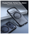 TORRAS Ostand Pro Apple iPhone 17 Pro Hoesje 360° MagSafe Stand Zwart afbeelding 6