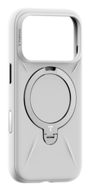 TORRAS Q Pro Silicone iPhone 17 Pro Hoesje MagSafe 360° Kickstand Wit